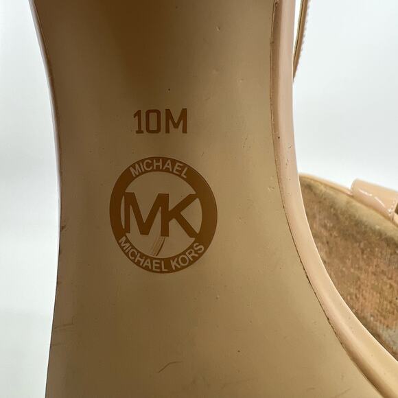 Michael Kors Nude Patent Leather Sandals Women's 10 US - Picture 9 of 9